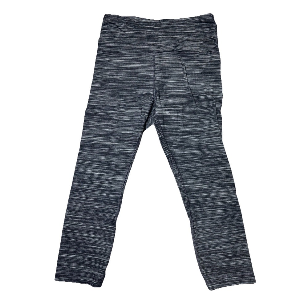 Lululemon Wunder Under Crop Leggings Size 8 Luon Space Dye‎ Capri Yoga